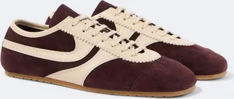 Dries Van Noten Leather-trimmed suede sneakers