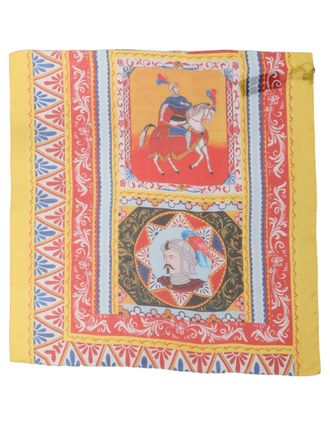 Dolce & Gabbana Silk Printed Square Scarf - Multicolor