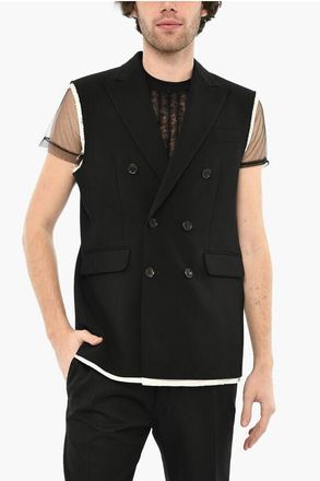 Dsquared2 Gilet a Doppiopetto Effetto Vintage taglia 58