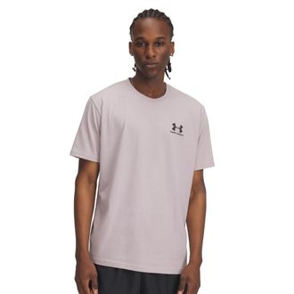 Under Armour Mens Sportstyle Left Chest SS T-Shirt, Color Gray Dawn (009), Size: XX-Large x Tall