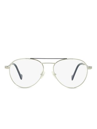 Moncler Occhiali con montatura stile pilota - Argento