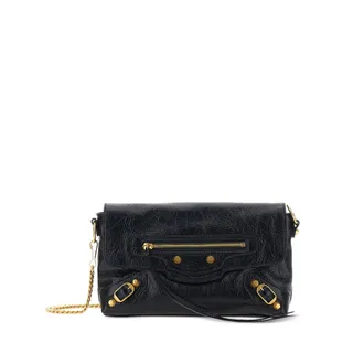Balenciaga Le City Leather Clutch Bag