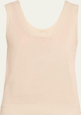 Kobi Halperin Heidi Sleeveless Shimmer Knit Sweater