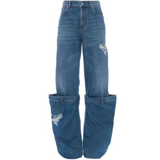 J.W.Anderson Bucket Denim Jeans - Dames - Loose Fit Jeans - Blauw - W25 - Denim - Jeans