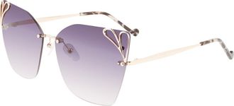 Liu Jo LJ150S 714 Mens Sunglasses Gold Size 62