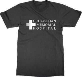 Generic Grey and Sloan Memorial Hospital T-Shirt (Black, XXL)