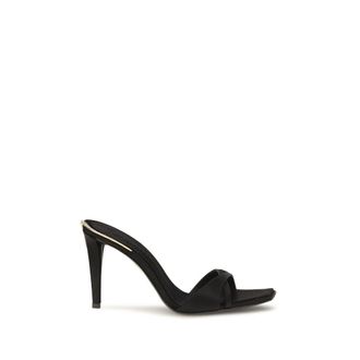 Giuseppe Zanotti Black Viscose Stiletto Heel Womens Sandals