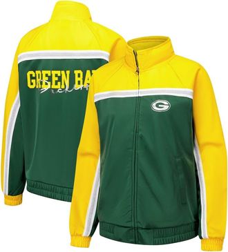 G-III 4Her by Carl Banks Womens G-III 4Her by Carl Banks Green Green Bay Packers Post Game Full-Zip Track Jacket at Nordstrom, Size Xx-Large