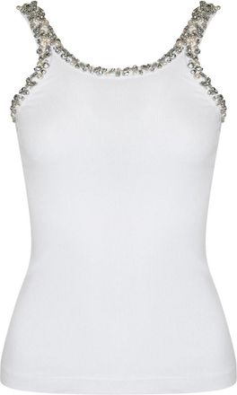 Pinko Coriandoli Ribbed Cotton Tank Top