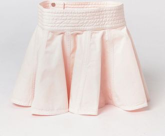 Alaia Peplum Corset Belt in Pleated Pink Cotton
