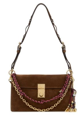 Prada Brown Soft Sound Small Shoulder Bag