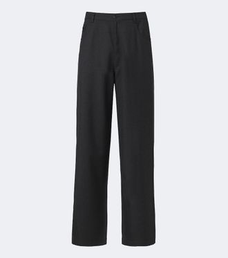 Prada Virgin wool wide-leg pants