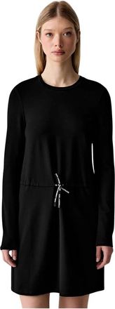 Karl Lagerfeld Mini Jurk - Dames - Korte kleedjes - Zwart - XS - Leer - Kleedjes