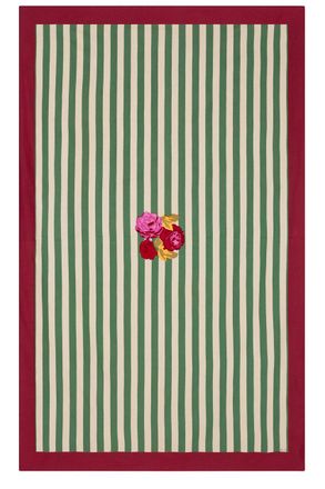 Lisa Corti Cotton Cloth 180x270cm Nizam Stripes Green Natural