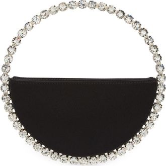 L'Alingi Eternity Satin Clutch in Black at Nordstrom