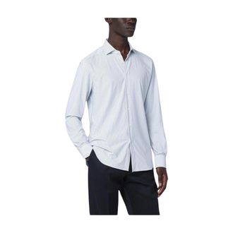 Xacus Casual Shirts, male, Blue, Size: 3XL Striped Dress Shirt