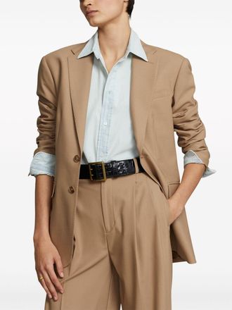 Polo Ralph Lauren Blazer met enkele rij knopen - Beige