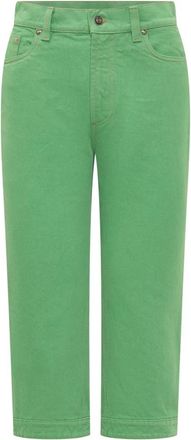 Versace Pant Denim Non Stretch - Dames - Cropped Jeans - Groen - W27 - Denim - Jeans