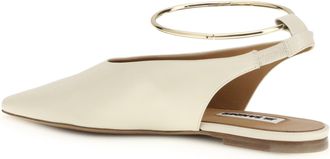 Jil Sander Womens Ballerinas Ring Bone Goatskin (hircus Goatskin) Ballerina Shoes