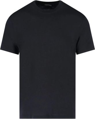 Tom Ford Basic T-shirt - Heren - T-shirts - Zwart - S - Katoen - Tops
