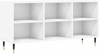 vidaXL Vidaxl - Mueble de tv madera de ingeniería blanco 103,5x30x50 cm