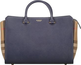 Burberry Borsa Media Banwell Due Manici - - Bags - Donna - Blu - ONE SIZE