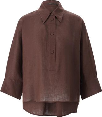 Windsor Shirts - Dames - Overhemden - Bruin - S - Overhemden
