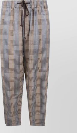 Uma Wang gorlitz checked trousers side and back pockets