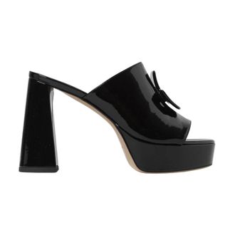 Patou Heeled Mules, female, Black, Size: 10 US Black Platform Heeled Sandals