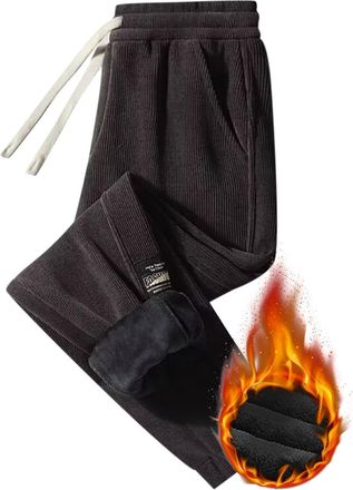 Generic Fleece Pants Womens Fleece Lined Joggers Thermal Winter Thick Trousers Yoga Pants Causal Cotton Winter Warm Soft Tracksuit Bottoms Jogging Drawstring 