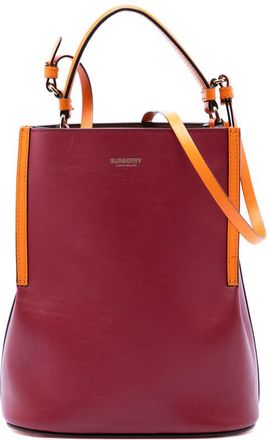 Burberry Pre-owned Burberry Small Leather Peggy Bucket Bag Ladies 745ZD72KEHB4E32X