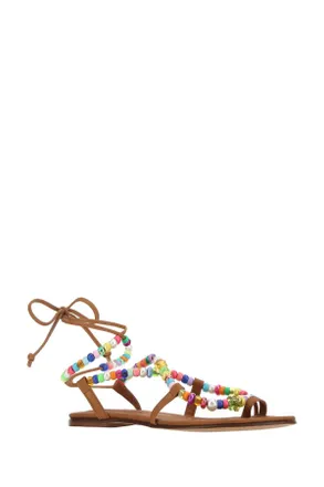 Alameda Turquesa Womens Embellished Synthetic Leather Alegria Sandals Sandali