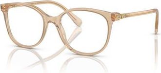 Swarovski 51mm Square optical glasses in Brown at Nordstrom