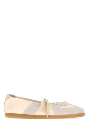 Maison Margiela Multicolor Lace Up Ballet Flats