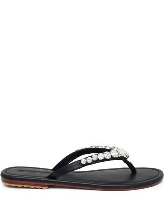 Mystique crystal-embellished sandals - Black