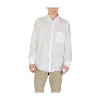 HUGO BOSS Casual Shirts, male, White, L, Relegant Long-Sleeve Shirt
