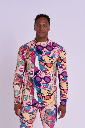 OOSC Baselayer Top - Comic Book Candy Mens in Multi-Colour at Nordstrom, Size Medium