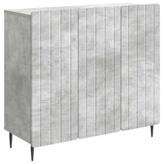vidaXL Aparador Gris Hormig&oacute;n 89 X 34,5 X 82 Cm Madera De Ingenier&iacute;a Vidaxl