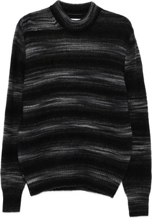 RANRA Maglione girocollo a righe - Nero