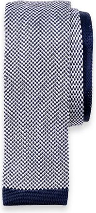 Paul Fredrick Houndstooth Knit Silk Tie
