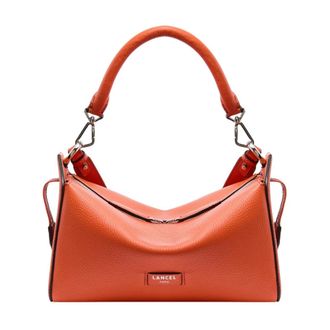 Lancel Louison M Schoudertas - Dames - Tassen - Oranje - Maat: ONE Size Leer