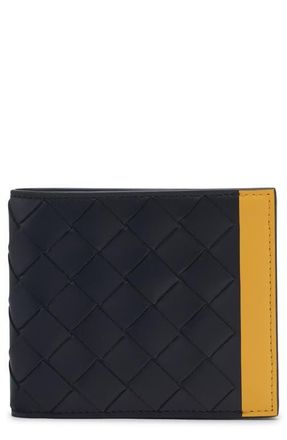 Bottega Veneta Intrecciato Leather Bifold Wallet in 4112 Midnight-Taxi at Nordstrom