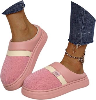 Generic Womens Soft Winter Slippers for Indoor Cozy Comfort Warm Fleece Lined Fuzzy Scuff Shoes Womens Supportive House Shoe Breathable Women Size 3