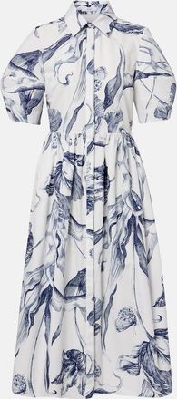 Erdem Abito chemisier in popeline di cotone