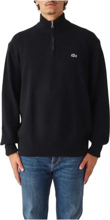 Lacoste Zip Turtleneck Pullover - Heren - Coltruien - Blauw - L - Wol - Truien & Vesten