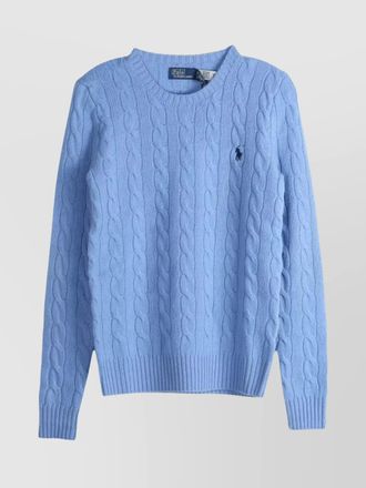 Polo Ralph Lauren cable knit sweater ribbed cuffs