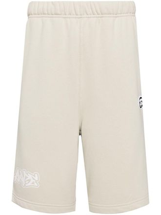 Aape By A Bathing Ape Ape-appliqué track shorts - Neutrals
