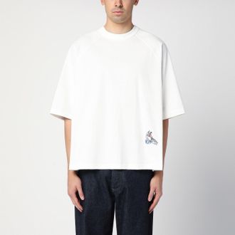 Bottega Veneta Oversized white cotton T-shirt