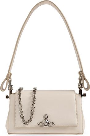 Vivienne Westwood Hazel Small Bag - Dames - Schoudertassen - Beige - ONE Size - Polyester - Tassen