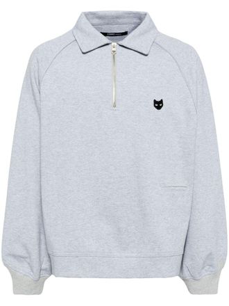 Songzio panther hand-rope sweatshirt - men - Polyester/Cotton - 48 - Grey